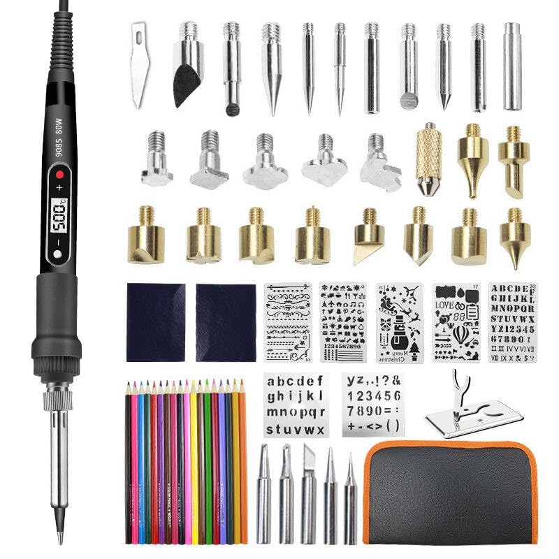 kit pyrograveur fer à souder pour bois