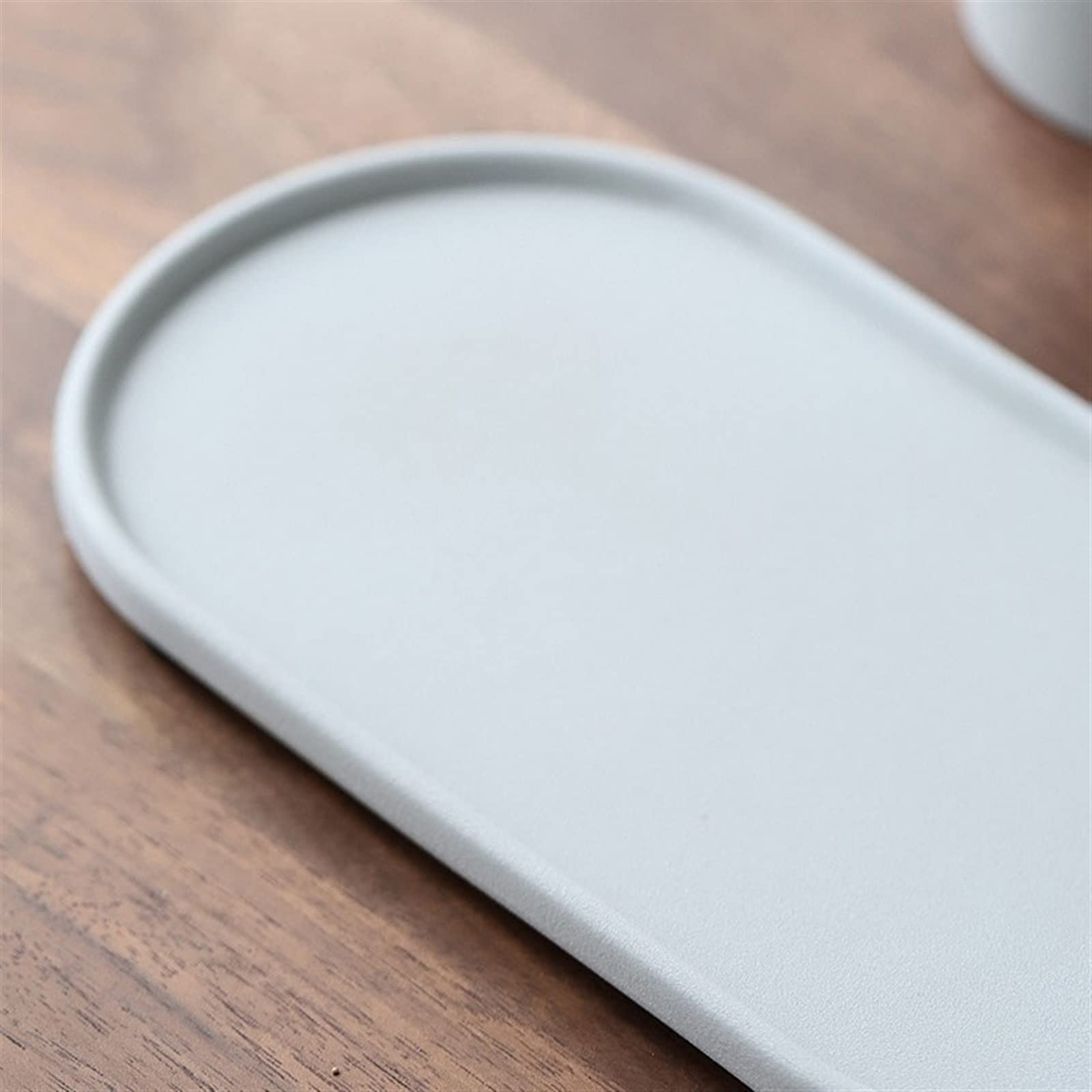 Bandejas para Servir Bandeja de cerámica Simple y práctica, Bandeja de Servicio de Mesa for el hogar, Bandeja de Almacenamiento de Cocina for Juegos de té, postres de café Bandeja de Cocina