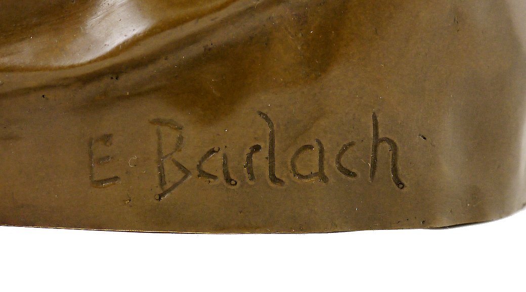 Kunst & Ambiente - Der Buchleser (1936) - Ernst Barlach Skulptur - Echte Bronze signiert - Bronzefigur Güstrow - Deko Figuren - Edel Statue