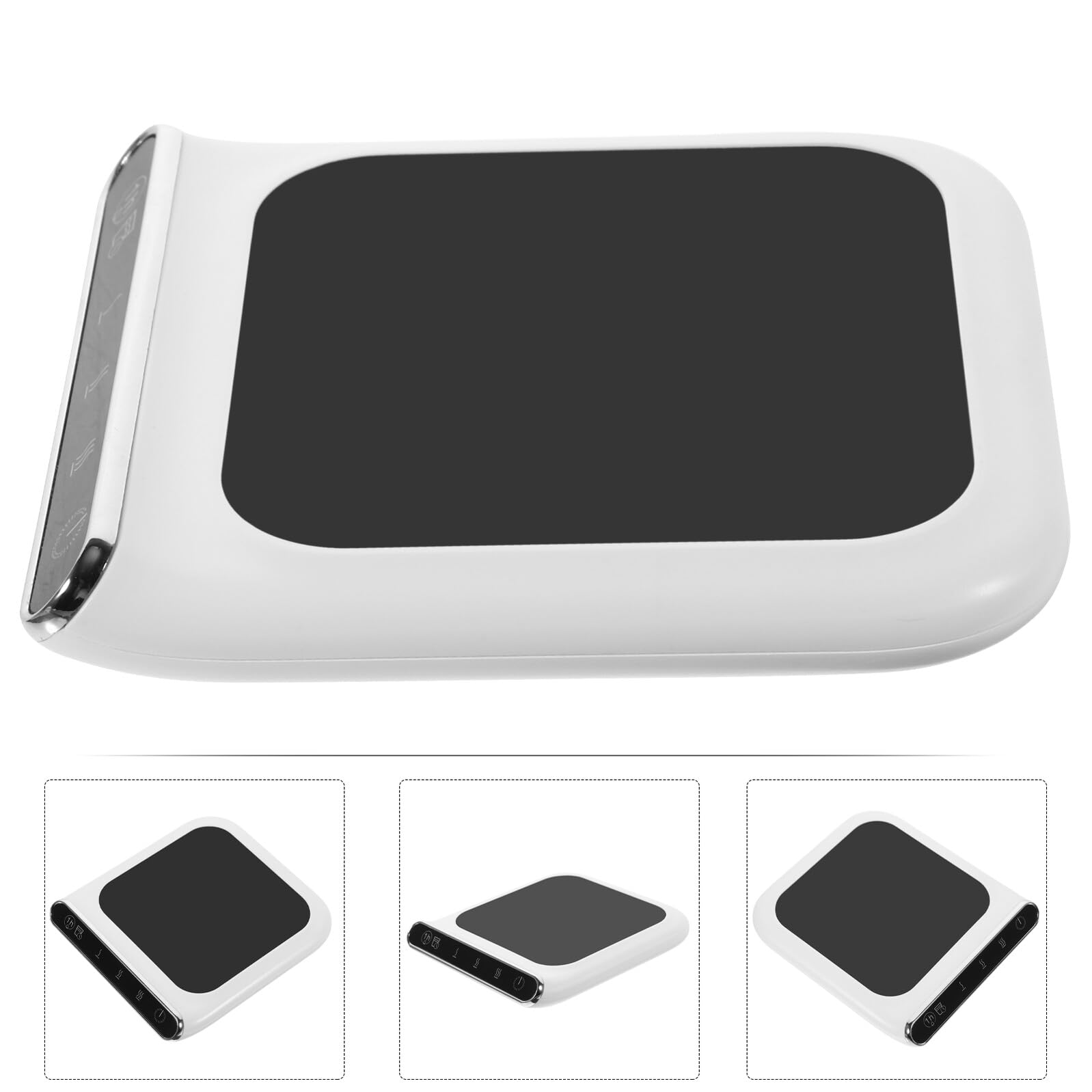 Calentador de Tazas Ligero Material Abs y Vidrio Posavasos Calefactor USB 3 Niveles de Temperatura Ajustable para Taza Adecuado para Hogar y Oficina