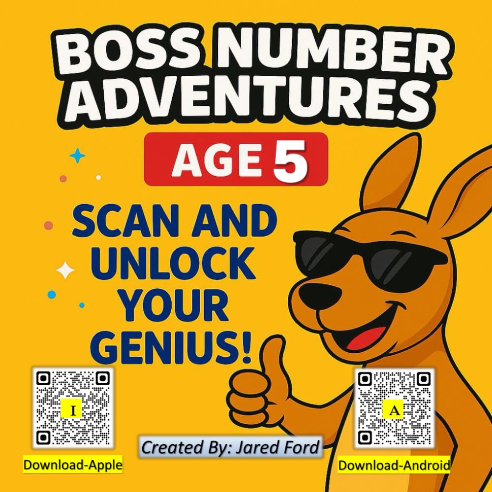 BOSS NUMBER ADVENTURES: AGE 5 - Scan and Unlock Your Genius! (Unlock Your Genius Series)