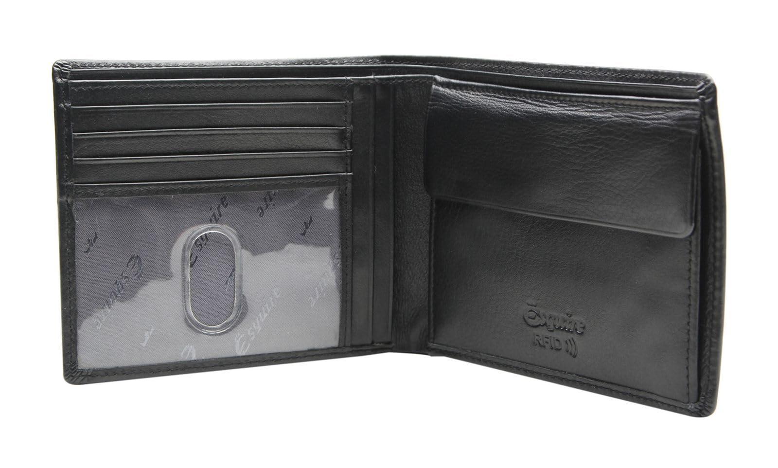 Esquire Compact Geldbörse Leder 12 cm