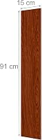 Pardoseală PVC autoadezivă Relaxdays, 5 m² / 36 buc, aspect lemn, roșcat-maroniu 4