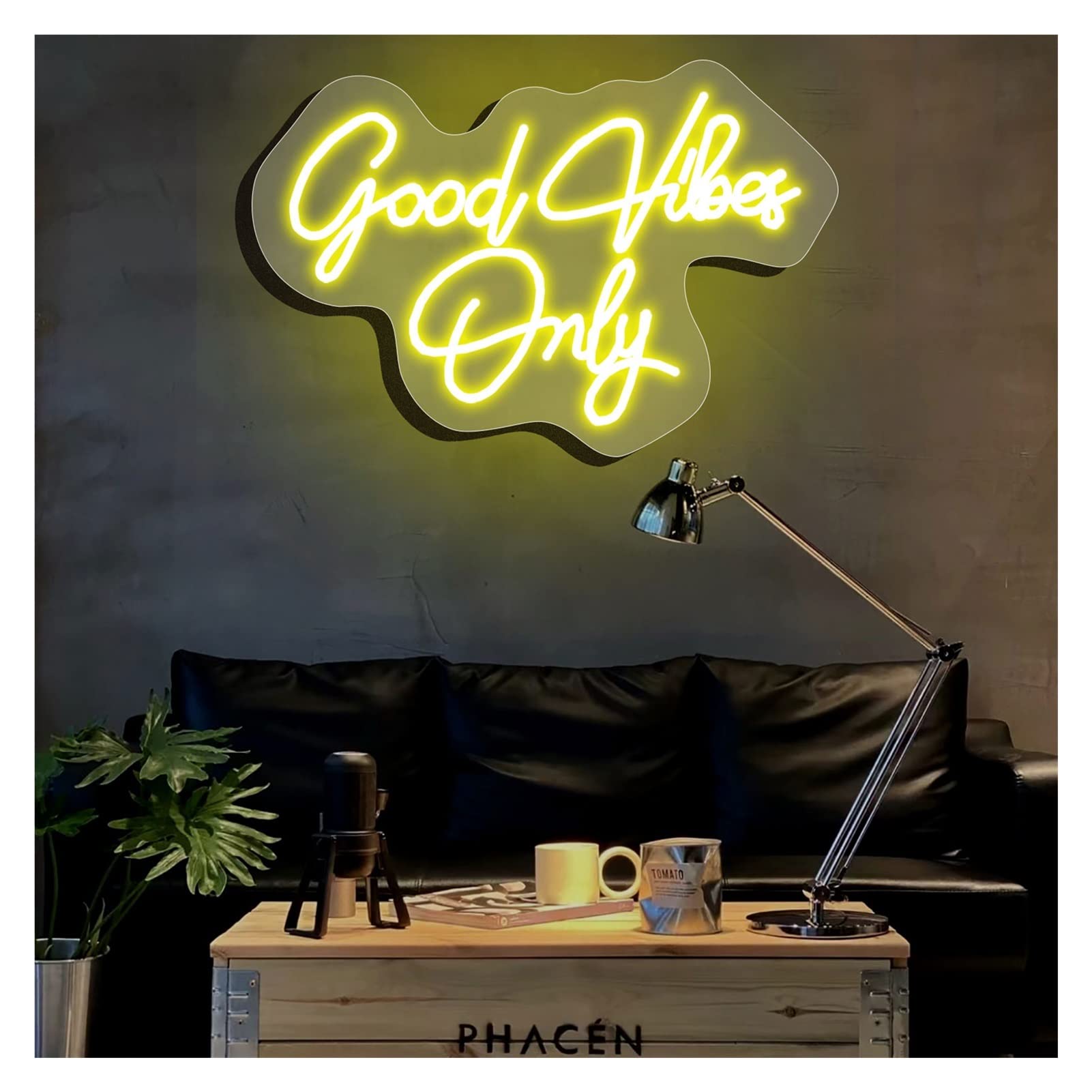 Insegna al neon a LED Good Vibes per decorazioni da parete Insegna al neon KIKI