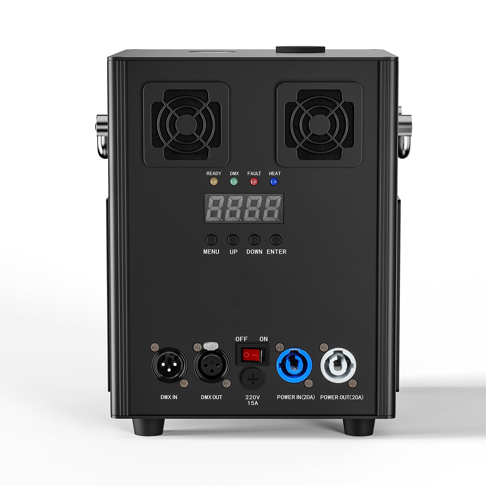 Erreyht Pyrotechnics, Black DMX Machine 530W, Stage Effects with Remote Control for Parties Halloween Christmas Weddings Sporting Events