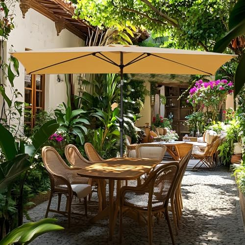 Toile de remplacement pour parasol 2x3m rectangulaire de jardin et balcon - 8