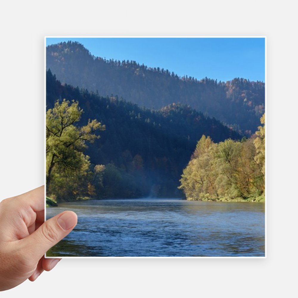 Decal 4Pcs 20cm x 20cm multicolor à motif de reflet de forêt sur l'eau