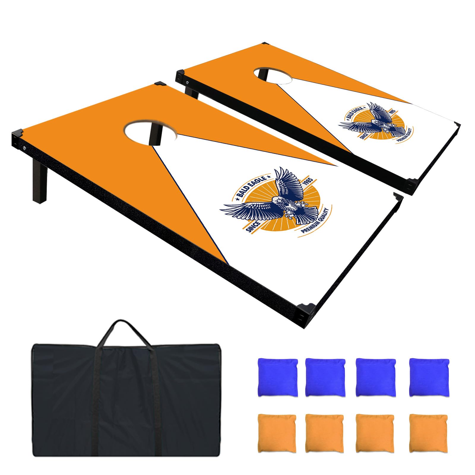 Sponsored Ad – Cornhole Set Corn Hole Boards, 3×2FT Bean Bag Toss Games Set with 8 Bean Bags and 2 Cornhole Boards, Corn Holes Outdoor Games for Adults and Family Birthday Party Game