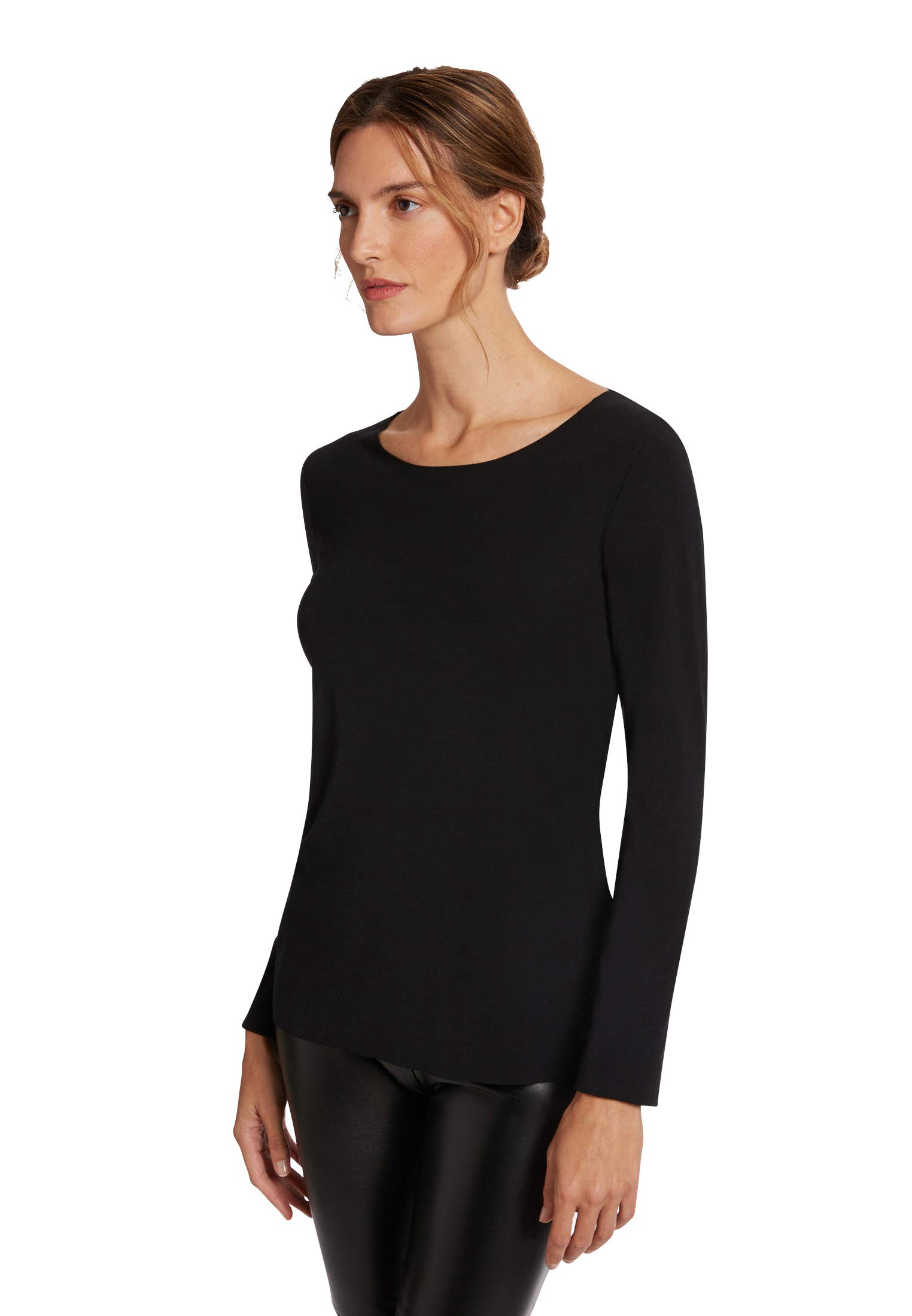 Wolford Women's Black Aurora Pure Top Long Sleeves For Xs