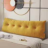 Vista 13 de Almohada para cabecero con respaldo de cuña para sentarse en la cama con bolsillo lateral, tamaño individual