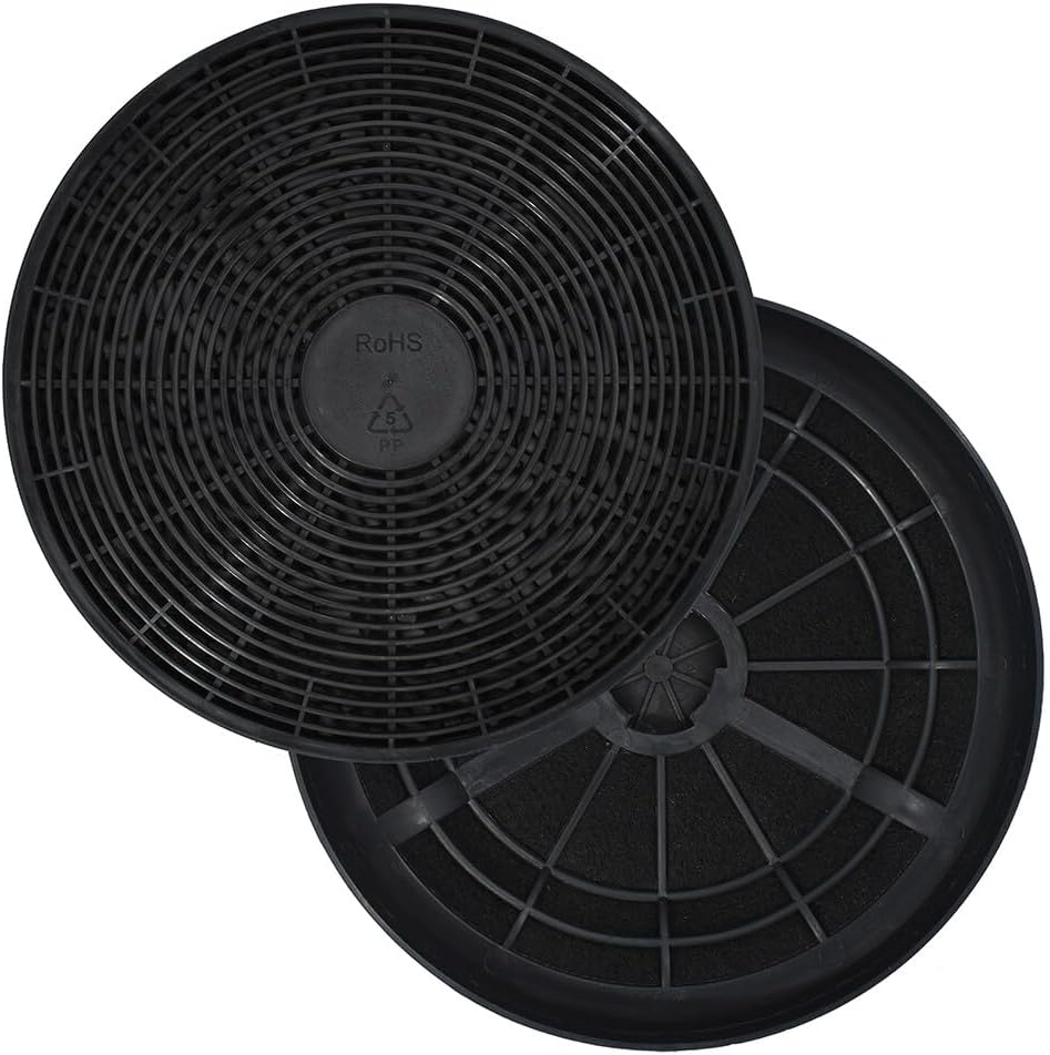 AllSpares Aktivkohlefilter (2 St.) für Dunstabzugshauben geeignet für Klarstein 10030983 | Bomann KF561 | PKM CF110 | Respekta MIZ0023 | Ø175mm