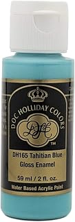 Acrylic Self-Sealing Craft Paint for Ceramics (2 fl oz) (DH165 - Tahitian Blue Gloss)