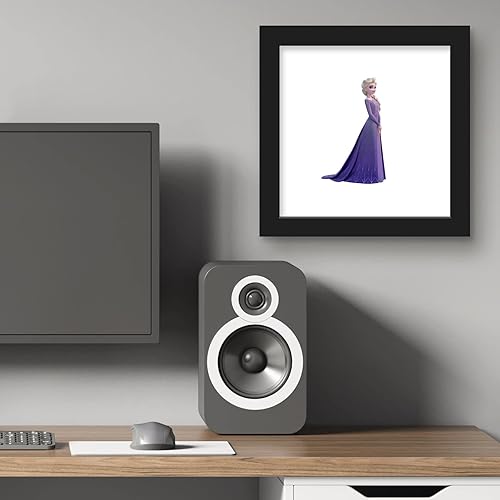 Miniatura 6 de Trends International Gallery Pops Disney Frozen II - Lienzo decorativo para pared con vestido morado claro de Elsa, versión sin marco, 12 x 12