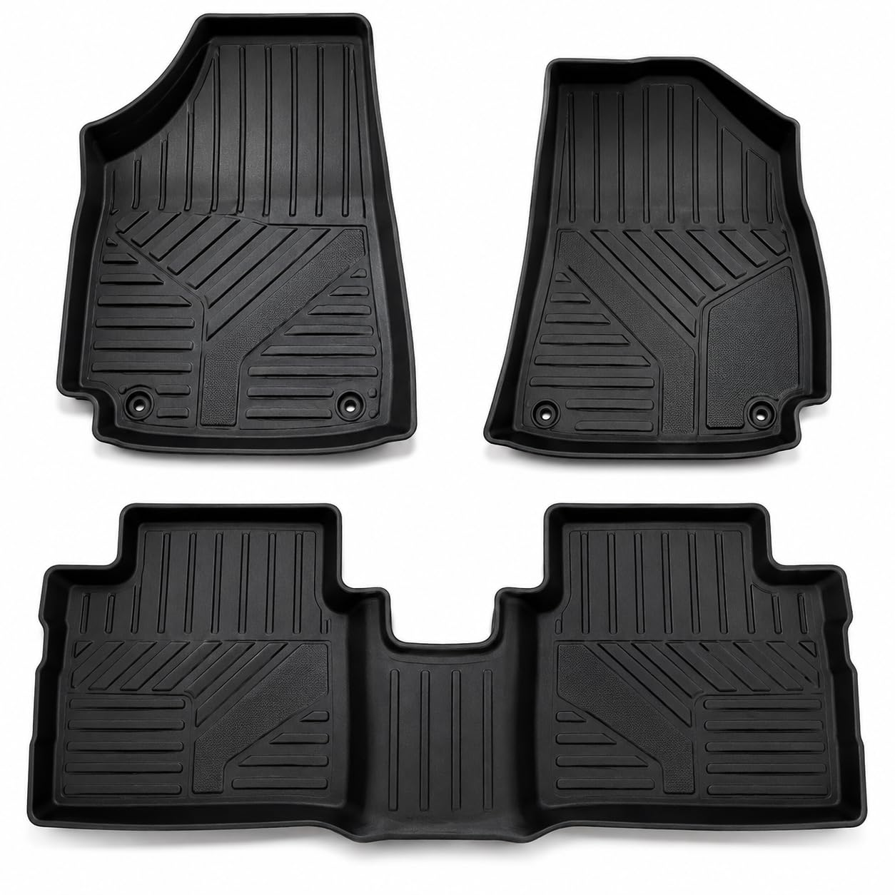 TPE Car Floor Mats for Hyundai Aura 2020-2026 | Custom Fit 5D All Weather Mats | Waterproof | Anti-Slip | Washable | Full Coverage Car Foot Mat (Set of 3Pcs, Black)-image-20