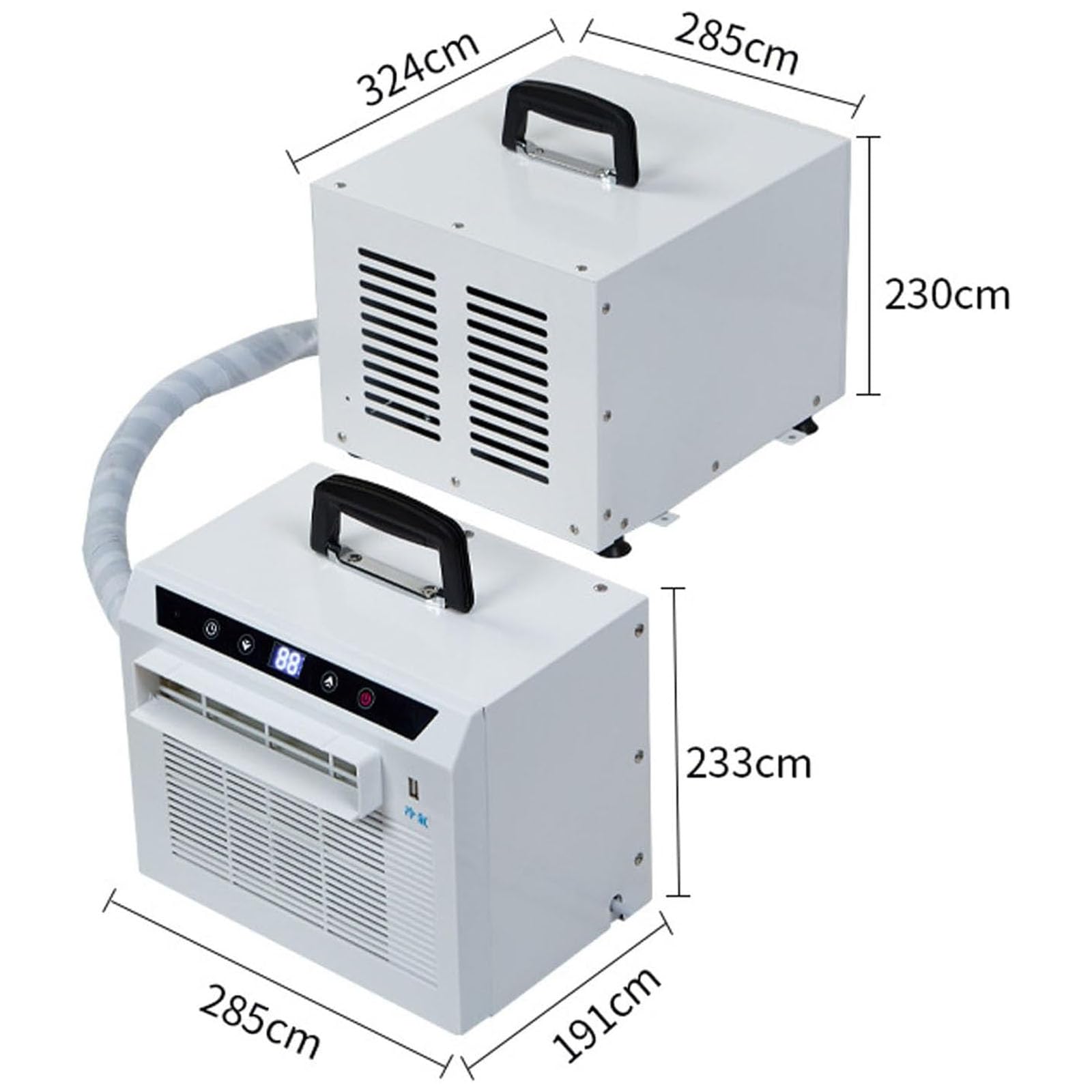 Aire Acondicionado Split System 3000 BTU Unidad de AC para Camping