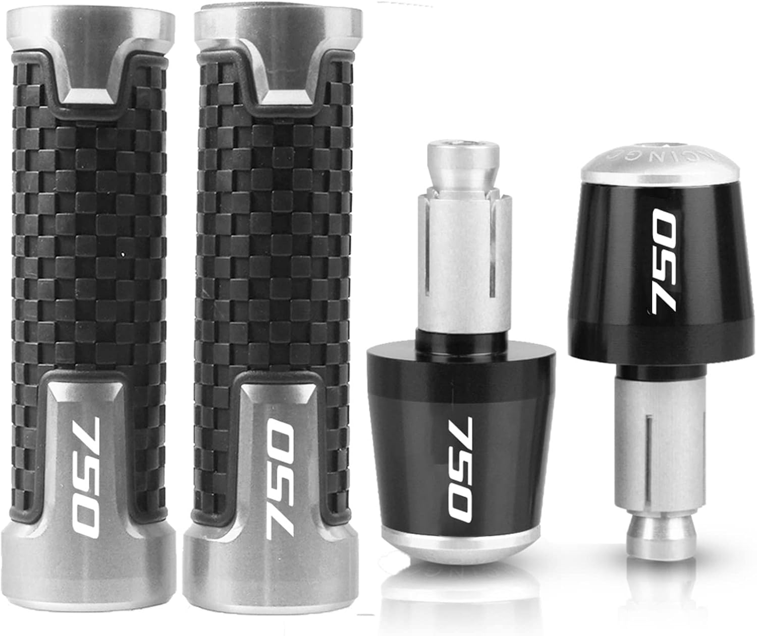 Handlebar Plug for Suzuki GSXR750 GSR750 GSXS750 GSX750F Motorcycle Anti-Skid Handlebar Grip Ends Handle Bar Cap Plug Rubber Grips 7/8" 22mm (Size : 12)