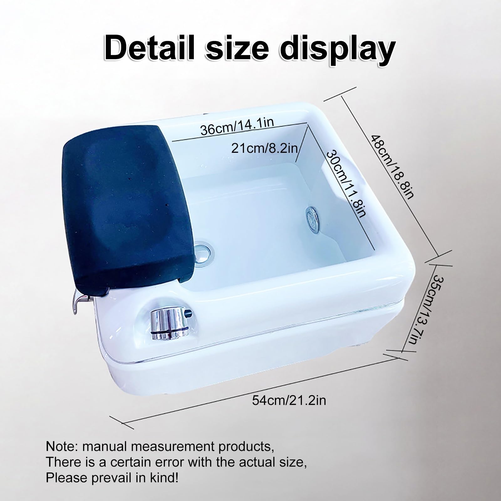 Cuenco de SPA para Baño de Pies Masajeador Pies con Luces Masajeador de Bañera con Vibración de Soplo Térmico uso Doméstico Aliviar la Fatiga y Relajar El Estado de ÁNimo para Pedicura Desintoxicación