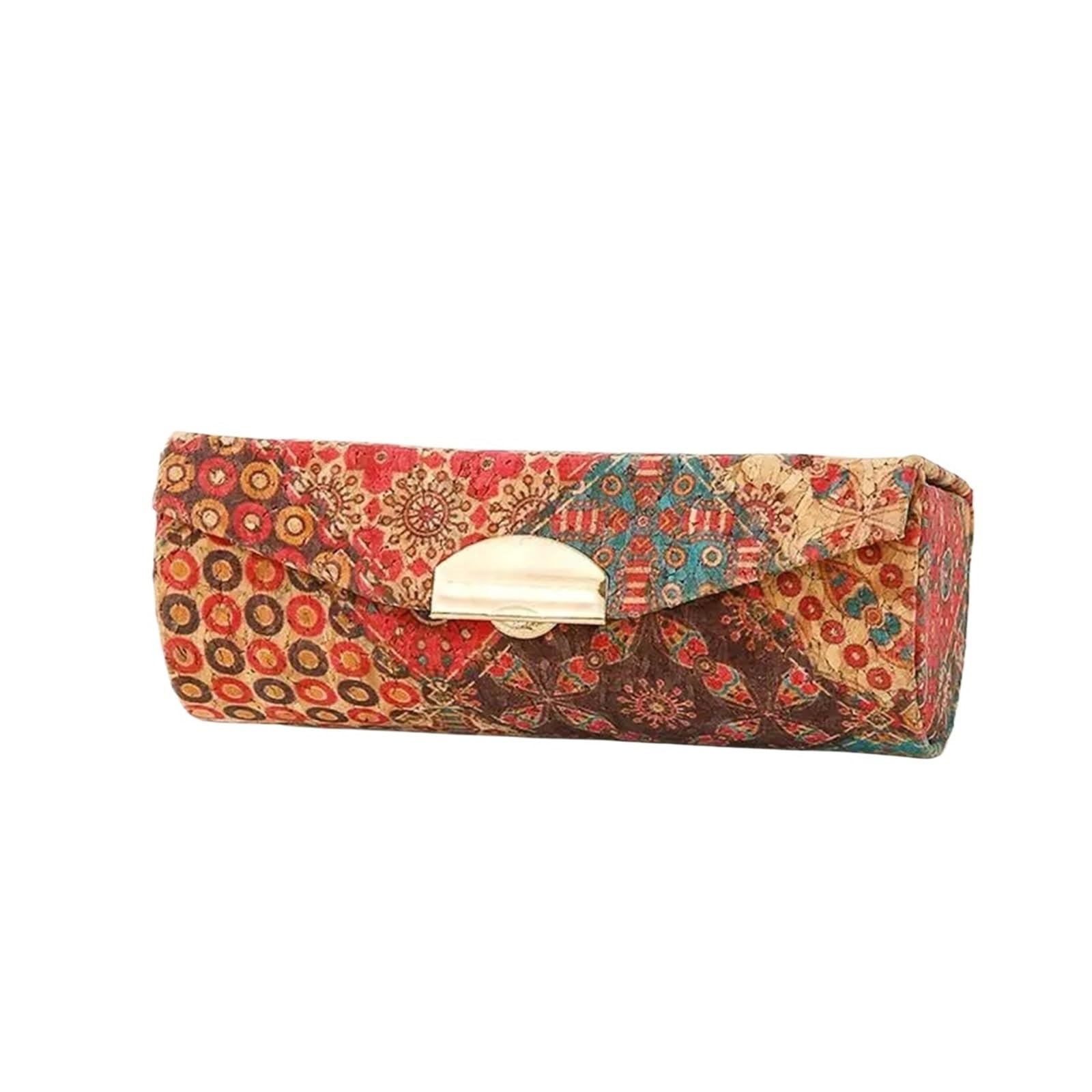 ESTDKMNOS Portable Jewellery Case， Cork Jewellery Box Lipstick Organiser Portable Travel Mini 8.7x3.3 cm 5 Styles(Style3)