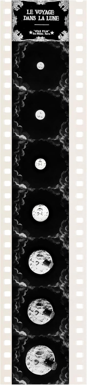 FlickMarks: The Classic Movie Bookmark Printed on Real 35mm Film, Features The Iconic moonshot Image from Voyage to The Moon - Perfect Gift for Movie Lovers, Collectors, and Bookworms (3 Pack) (3)