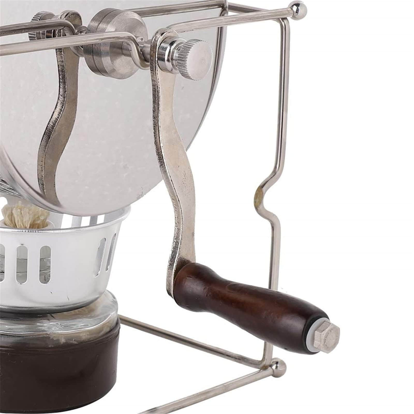 Tostatrice Per Caffè In Ceramica Per Fornello A Gas, Con Manico In Pelle, Capacità 80-150g - Per Torrefazione Casalinga Fai-da-te