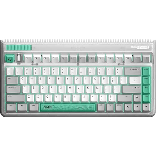 IQUNIX OG80 Gaming Keyboard, 2.4G & Bluetooth 5.1 Wireless Mechanical Keyboard with TTC Gold Pink Switch, Compact 83 Keys RGB LED Backlit Hot Swappable Keyboard for Windows/Mac/Android/iOS