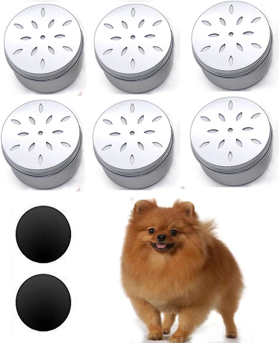 CHENGXINWENHUA Dog skent Work tins 6 Pack，Dog Scent Training Box，Dog Nose Work containers (drip)