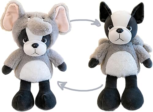 Miniatura 2 de CASAGOOD Lindo cachorro de peluche para cosplay como oveja blanca, juguete de peluche suave para perro de pug en disfraz de oveja, grandes juguetes