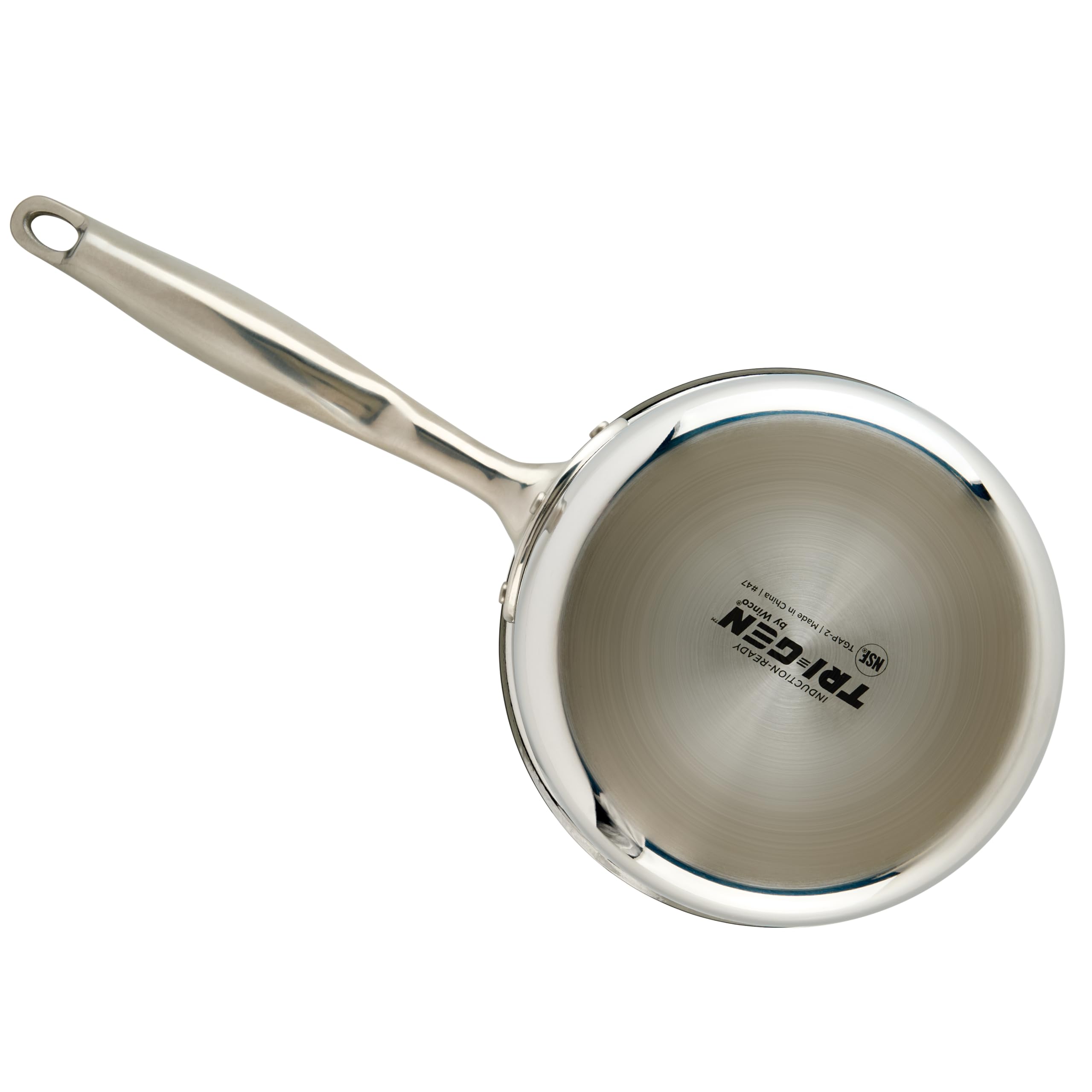 Winco TGAP-2 Sartén de Triple Capa, Acero Inoxidable, Plateado