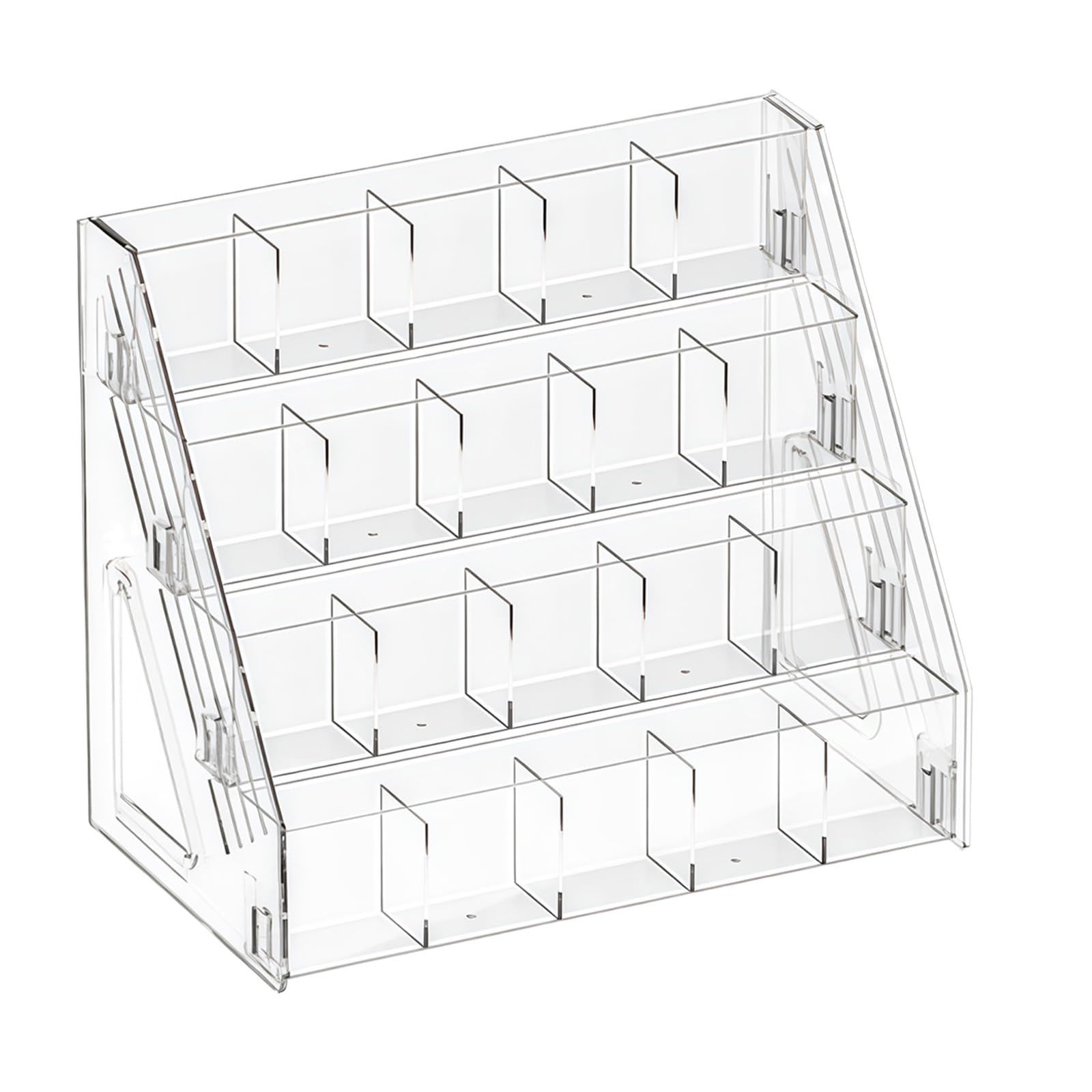 Kaeltsyn Card Organiser Multi-Tiered Display Stand for Baseball Basketball Trading Cards Home Offices Retail Shop Display Stand
