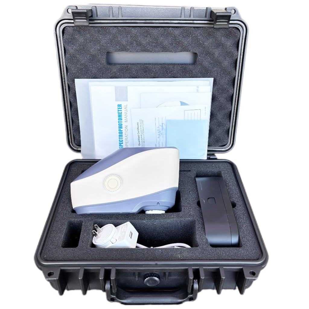 45°/0 Spectrophotometer for Paint Color Grating with Capacitive Touch Screen Integrating Sphere Size 48mm Aperture 2/4/8mm Selectable Wavelength Range 400-700nm Reflectance Range 0-200%