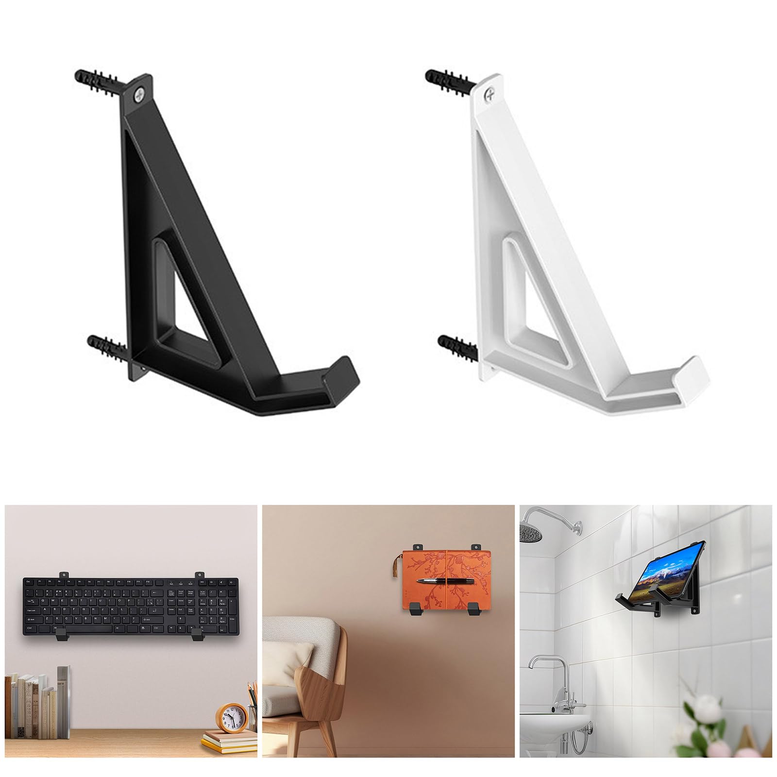 Kangnice Keyboard Wall Mount Wall Stand for EReaders Remote Controls Solid Using Adhesive Tape Or Screws Installation