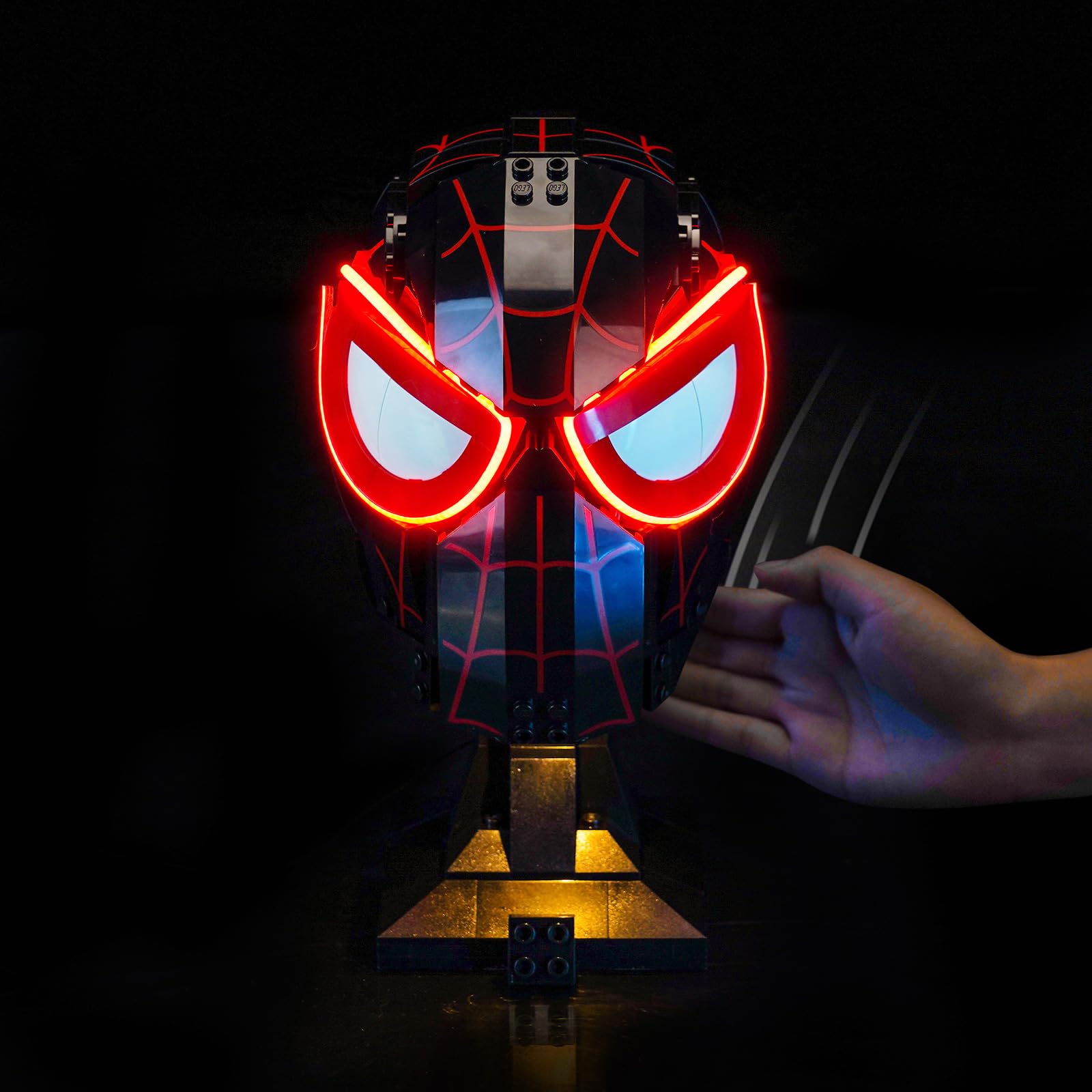 Light Control Led Light Set Compatible with Lego Miles Morales' Mask 76329 (No Model)
