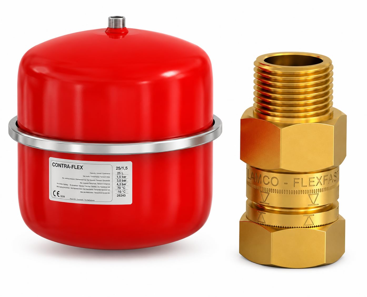 Vase d'expansion Flamco 25L pour stabiliser la pression du chauffage