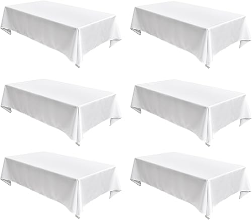 Miniatura 23 de Fitable Manteles de Lino Sintético Paquete de 2, Manteles de Tela de Arpillera Sintética para Mesas Rectangulares, Cubiertas de Mesa Rústicas para