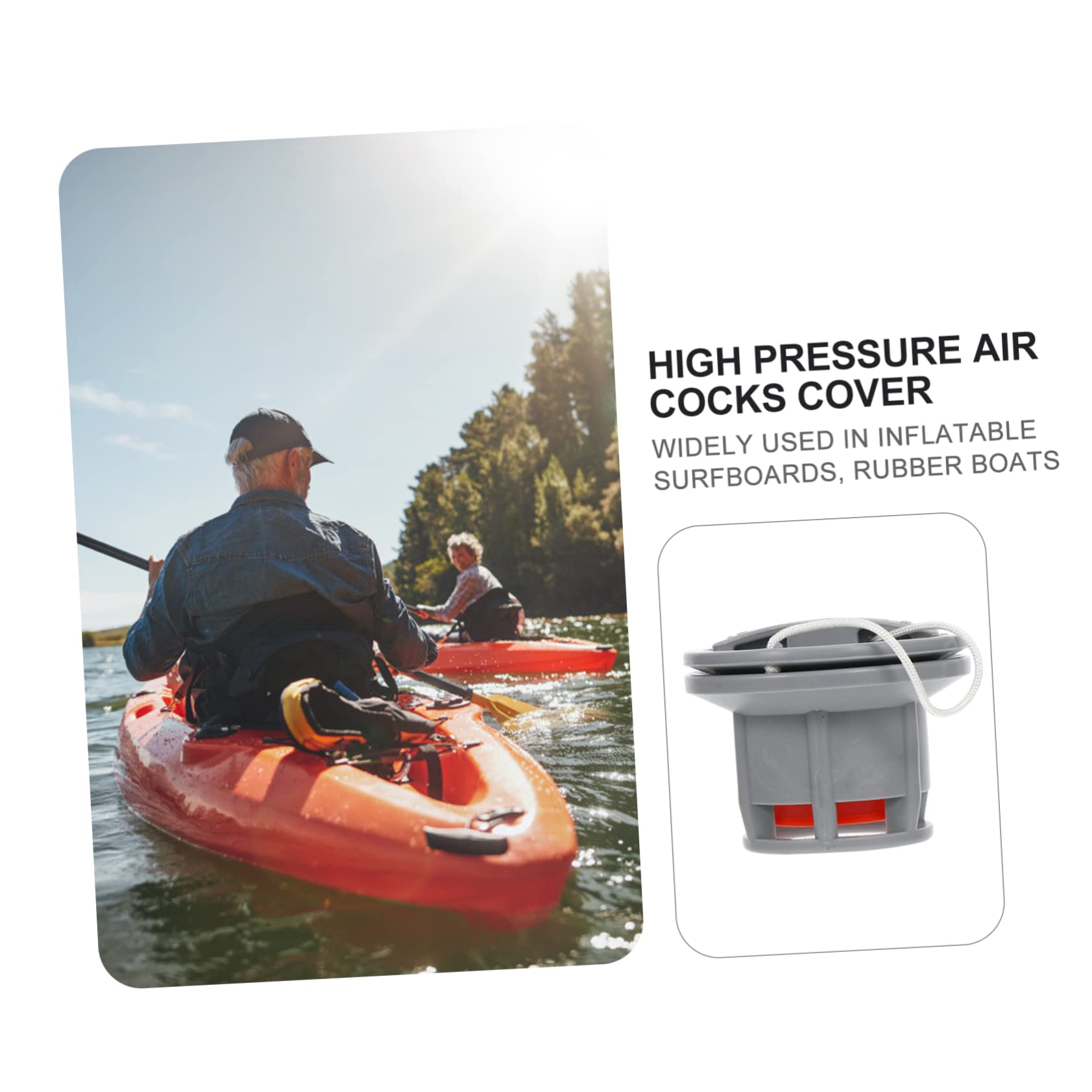 iplusmile Adattatore Pompa Valvola Della Barca Sostituzione Valvole Aria Gonfiabile Controllo Del Gas Della Barca Protezione Ambientale in Pvc Grey