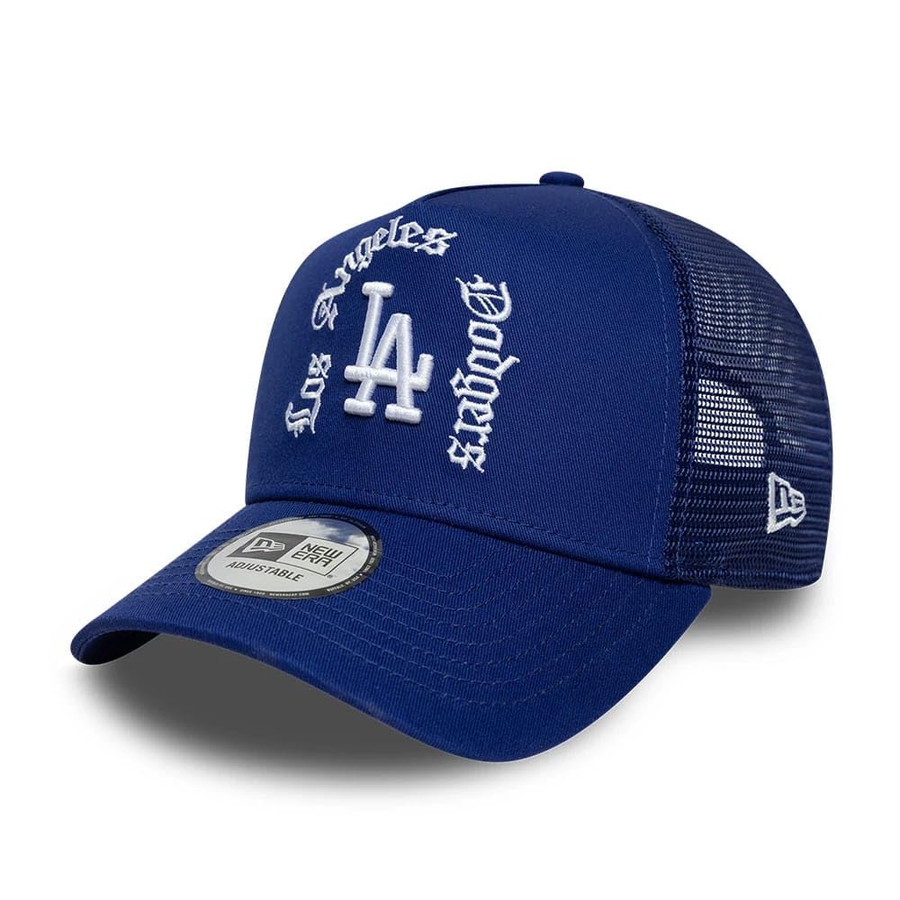New Era Los Angeles Dodgers Script 9Forty A-Frame Trucker Cap Dark Blue