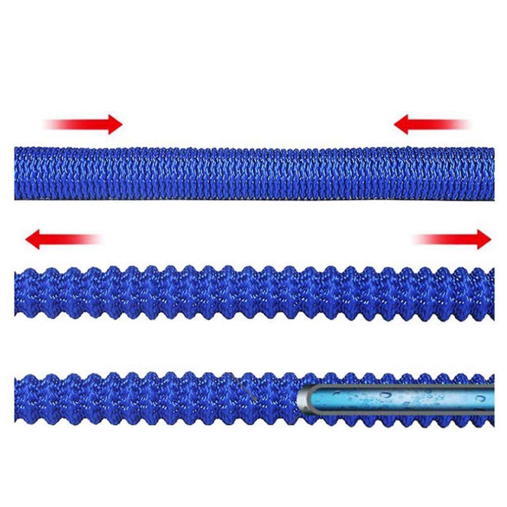 Tuyau d'arrosage extensible Tuyau d'arrosage flexible sans torsion avec pistolet pulvérisateur 7 fonctions et connecteur multifonctionnel. Double tube intérieur en latex (taille : 7,5 m) (15 m)