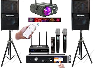 Complete Karaoke System 2500W by Singtronic, Select Songs by Apps via Phone & Tablets, Free: 50,000 Songs & Unlimitted YouTube Songs