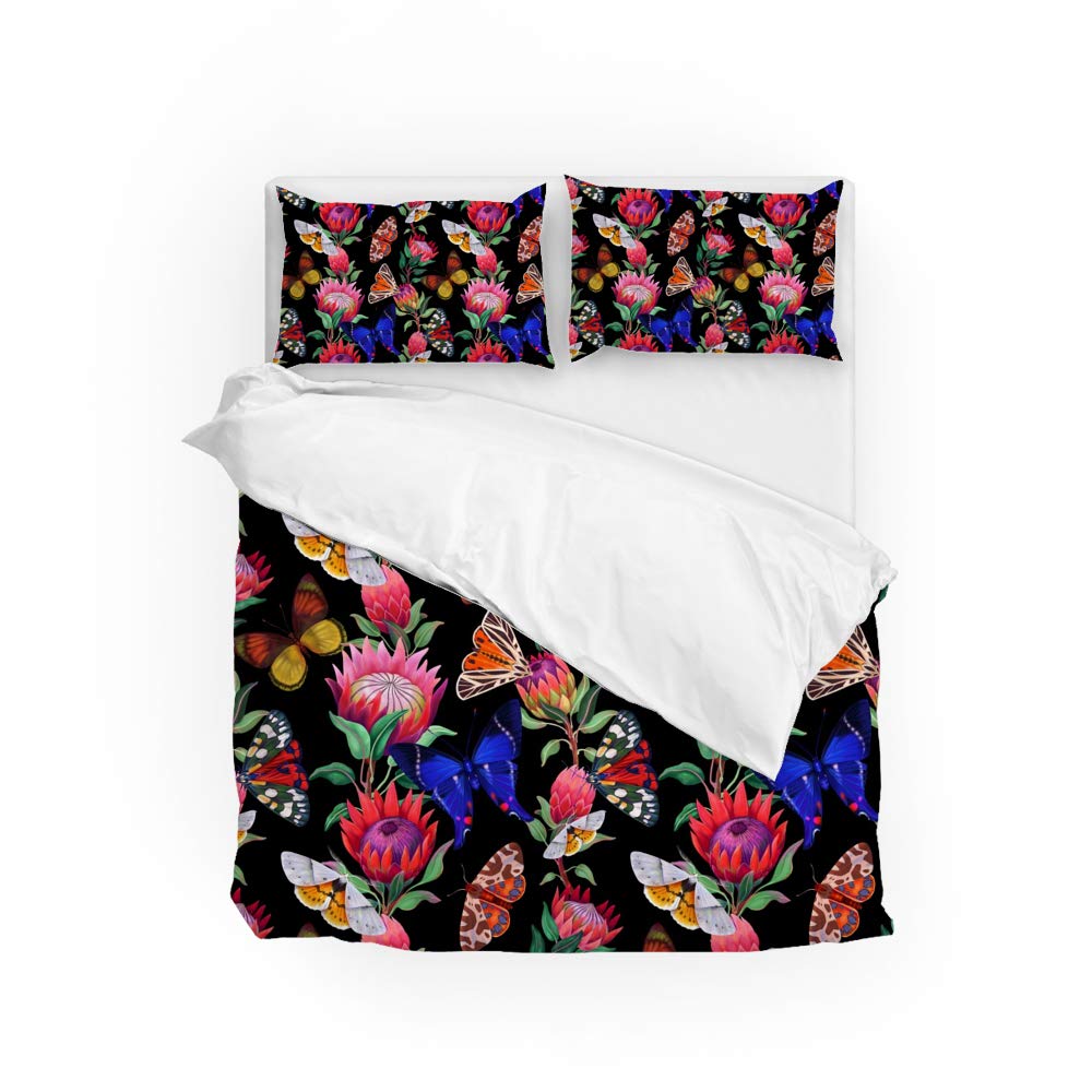 Parure de lit motif fleurs exotiques pour transformer votre chambre en un cocon de douceur