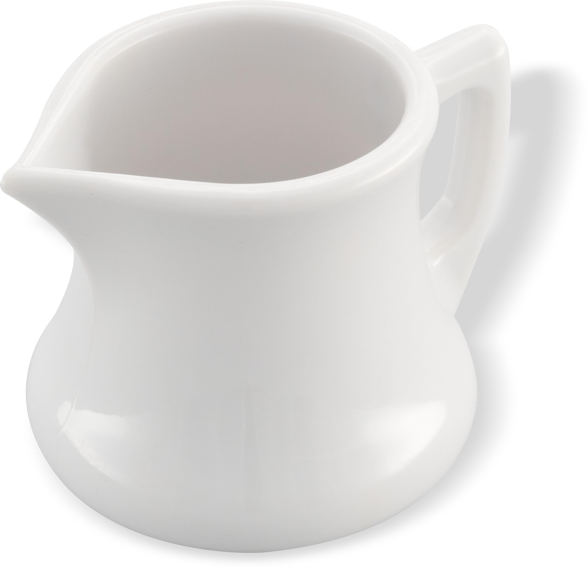 Carlisle FoodService Products Creamer Pitcher for Restaurant and Kitchen, Plastic, 3 Ounces, White