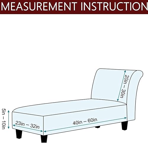 Miniatura 5 de Funda de terciopelo para tumbona sin brazos, funda elástica para sofá para muebles de mascotas, lavable a máquina (borgoña)