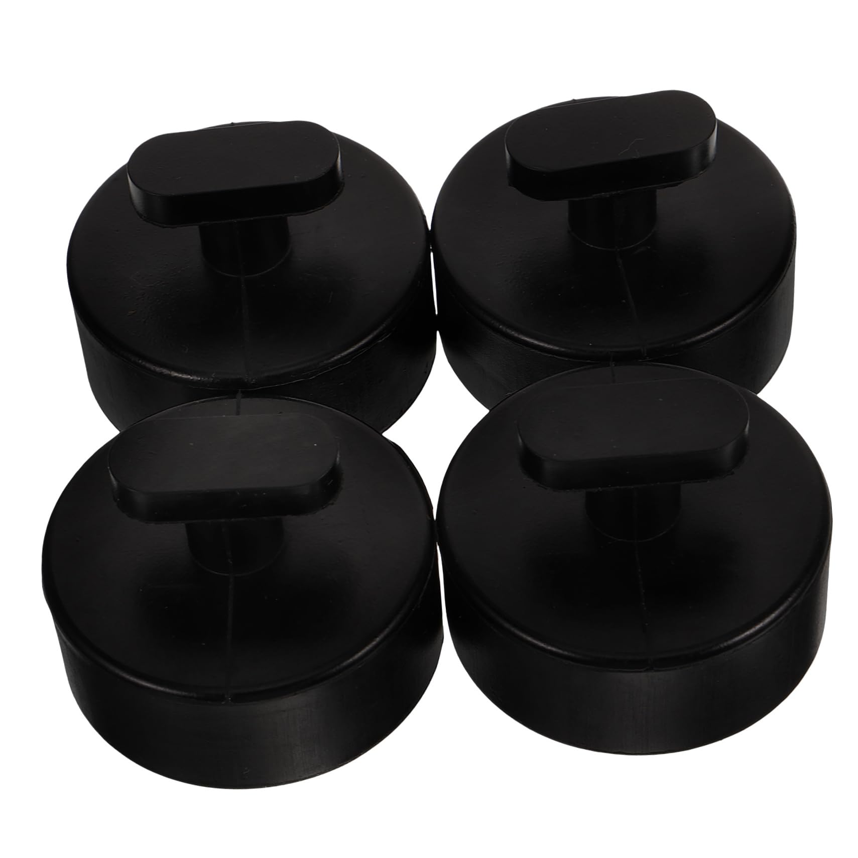 Angoily 4 Set Blocco Di Gomma Pavimento Pastiglie Accessori Per Camion Martinetto Di Sollevamento Jack Pad Tampone Ascensore Per Auto Gomma Da Cancellare Nero 4 Pezzi*4