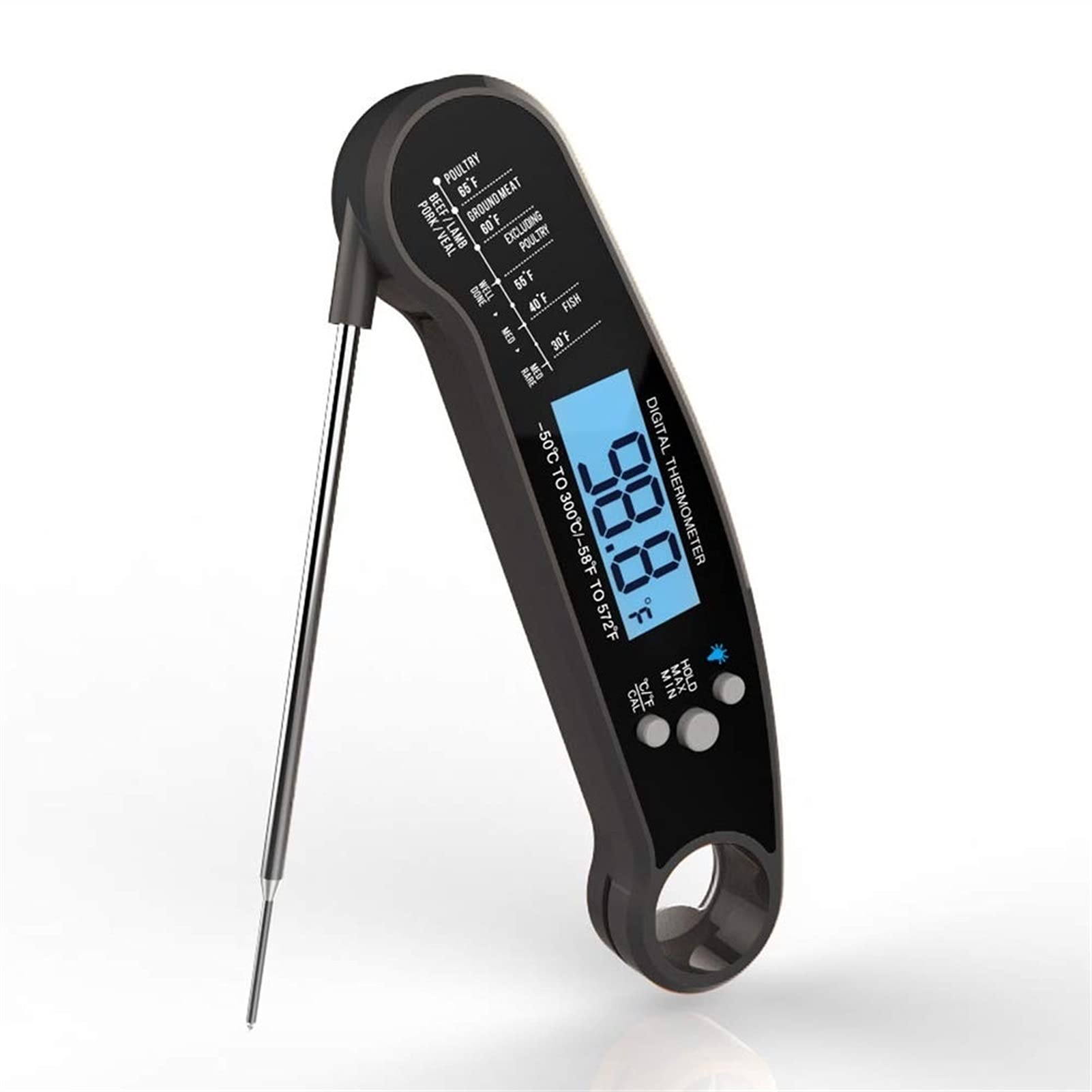 Thermomètre à viande XMING avec sonde pliante rétroéclairée