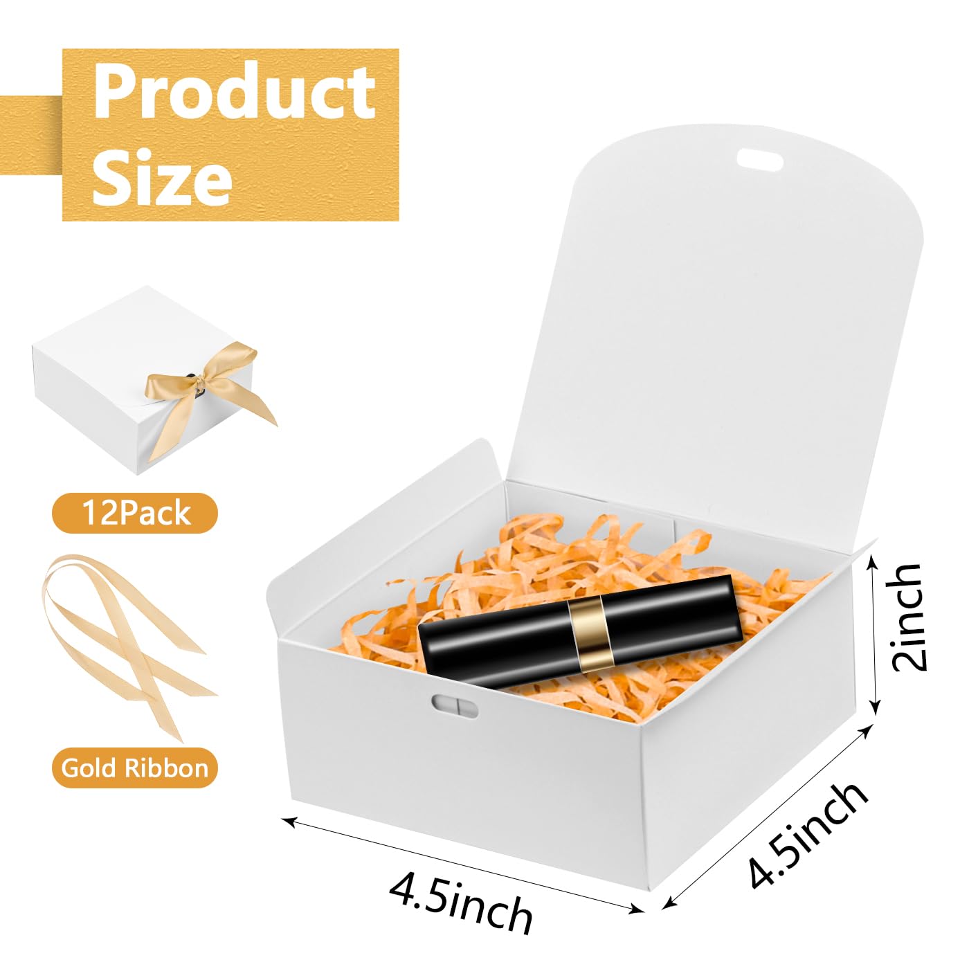 Amazon.com: WLUSEAXI 12pack Small Gift Boxes with Lids for