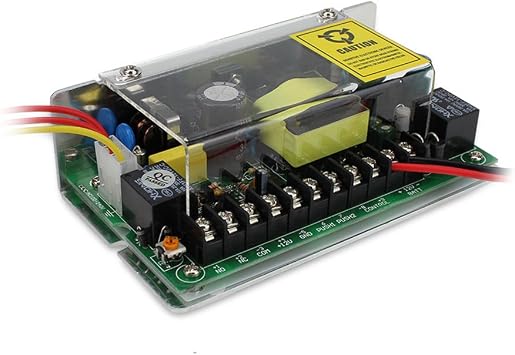 YuHan Power Supply Control for Door Access Entry System AC 110-240V to DC 12V 5A Worldwide Voltage