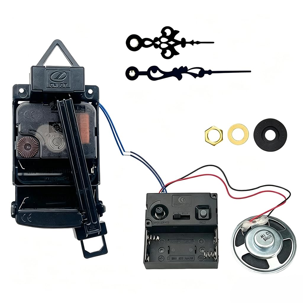 Msioytog Quartzs Pendulum Movement Repair Kits with Music Chimes and Hands for Clock Replacement Pendulums Clock Parts