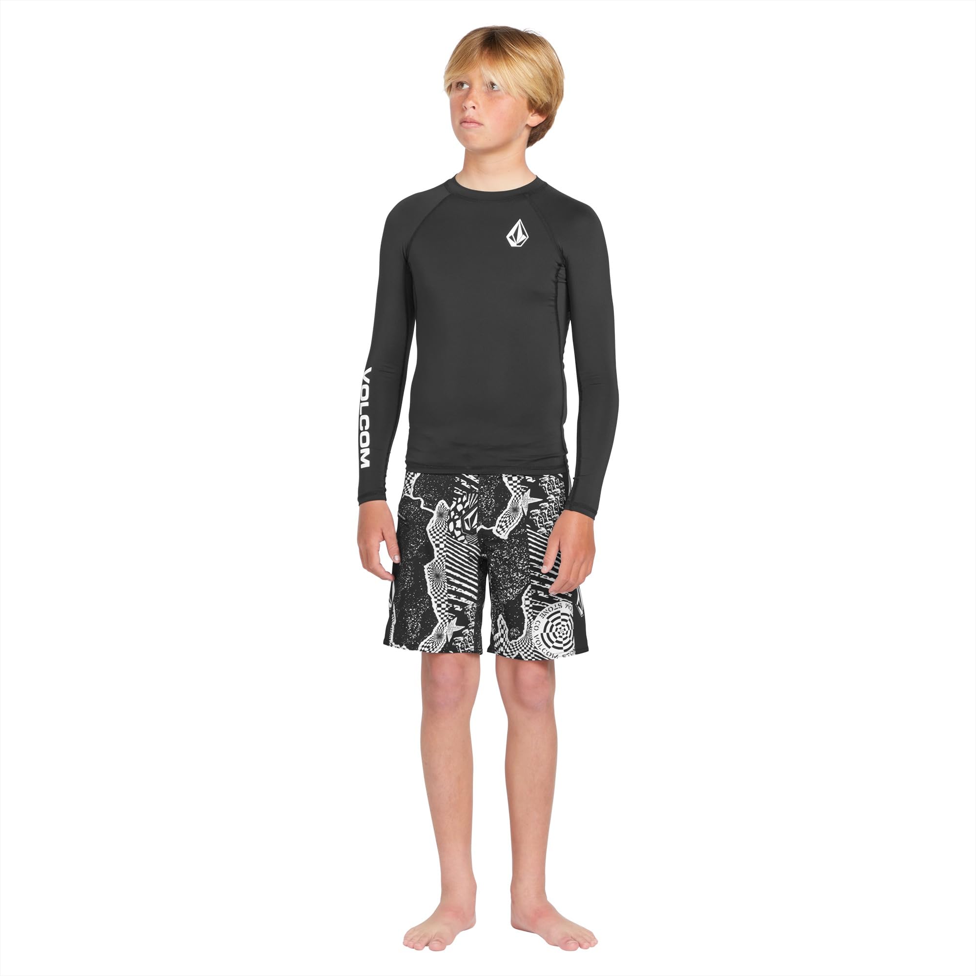 Volcom Boys Lido Iconic Mod Black White 22