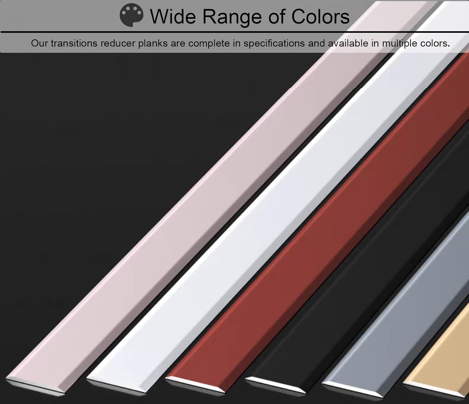 Door Threshold, Floor Transition Strip Flat Self-Adhesive Edge Cover for Tile, Aluminum Alloy Guard