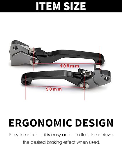 Miniatura 6 de Palancas de clutch de freno JFG RACING CNC para KTM Yamaha Honda Kawasaki Suzuki Husky Azul Azul / Patchwork