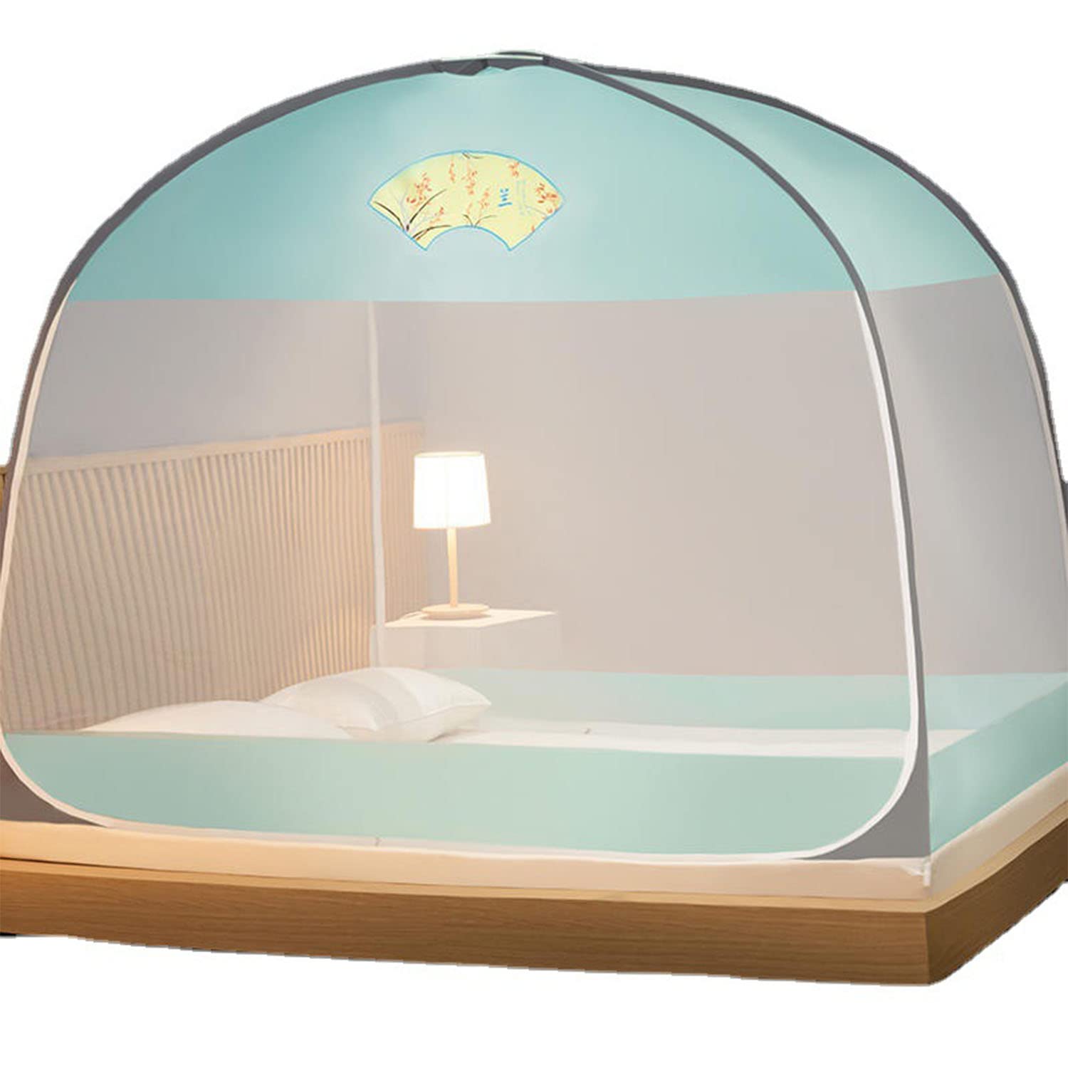 Tente de Lit Portable Pop Up Moustiquaire Double Portes Sac de Couchage Filet Anti-Insectes pour Patio Chambre Camping Voyages, Orchidée Isolée dans Une Vallée Déserte